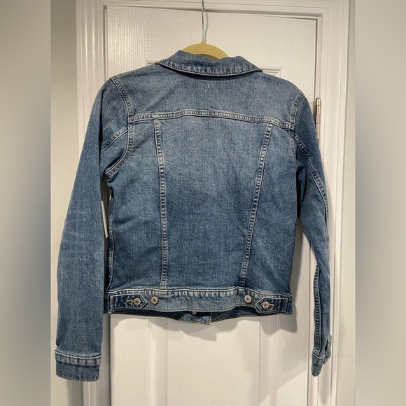 NWT Lucky Brand Size S Medium Wash Classic Denim Jean Jacket Bomber Button - Picture 8 of 13